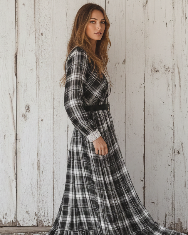 Tara Plaid Dress™